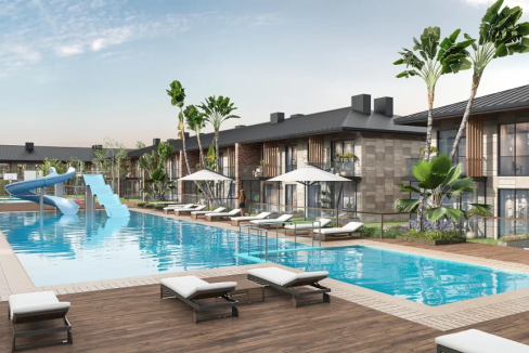 Tr invest güvencesiyle Sun City Antalya'da yaşam başlıyor. yatay mimariye sahip 1+1 dairelerimiz yeni sahiplerini bekliyor